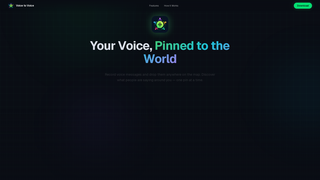 Screenshot of voice-to-voice.app