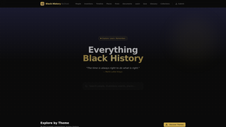 Screenshot of theblackhistorycollectives.com