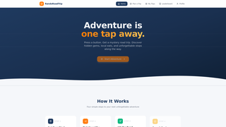 Screenshot of randoroadtrip.com