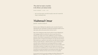 Screenshot of mahmudomar.com