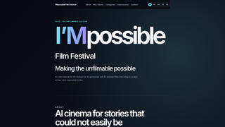 Screenshot of impossiblefilmfest.com