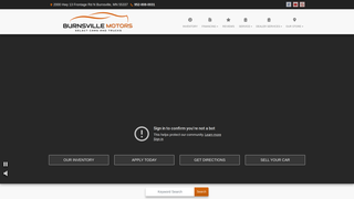 Screenshot of burnvillemotormn.com