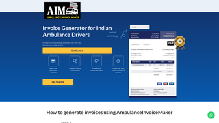 Thumbnail of ambulanceinvoicemaker.com