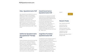 Thumbnail of pdfquestionnaire.com