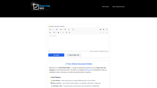 Thumbnail of notepadseo.com