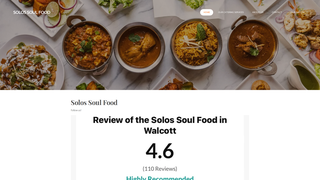 Thumbnail of solossoulfood.com