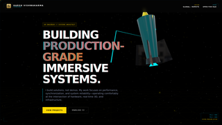 Screenshot of harshcv.com