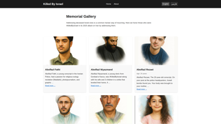 Thumbnail of killedbyisrael.com