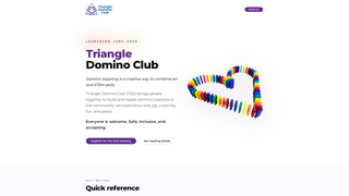 Screenshot of triangledominoclub.com