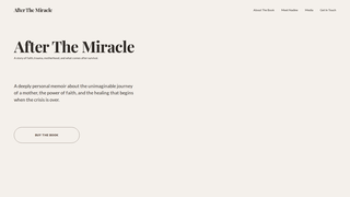 Screenshot of afterthemiraclebook.com