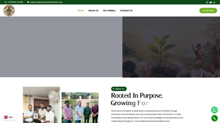 Screenshot of devaranyafoundation.org