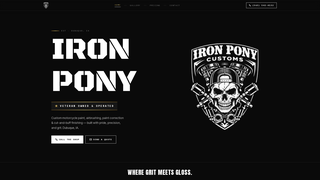Screenshot of ironponycustoms.com
