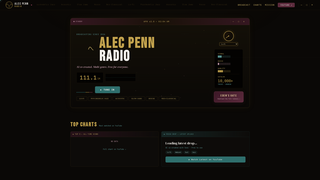 Screenshot of alecpennradio.com