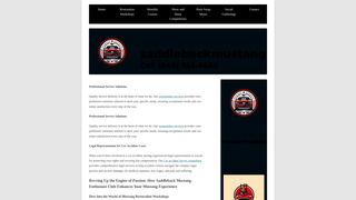 Thumbnail of saddlebackmustang.org