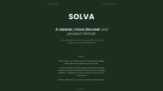 Screenshot of solvalabs.ca