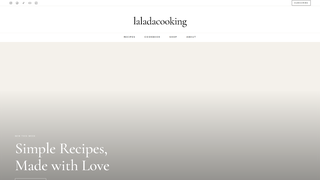 Screenshot of laladacooking.com