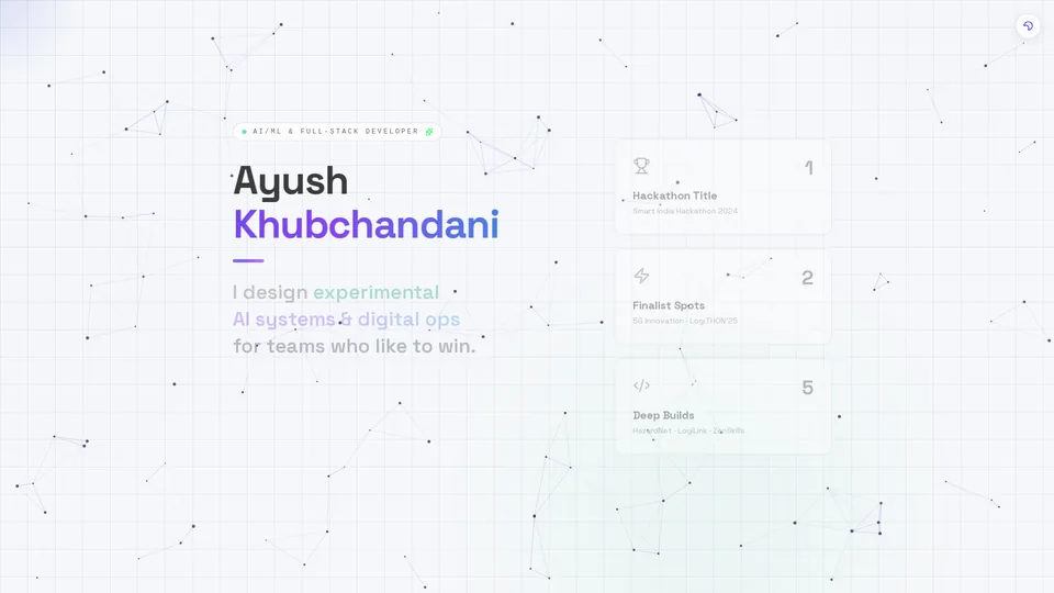 Screenshot of ayushdevs.tech