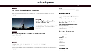 Thumbnail of whisperingmoss.com