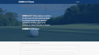 Screenshot of caddiemastercares.com