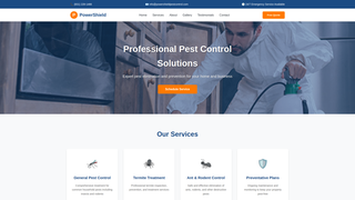 Thumbnail of powershieldpestcontrol.com