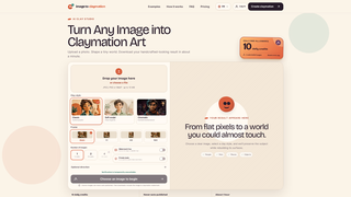 Screenshot of imagetoclaymation.com