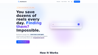 Screenshot of reelsearch.app