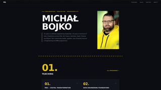 Screenshot of mbojko.com