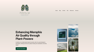 Screenshot of plaintyair.com
