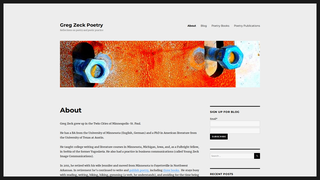 Thumbnail of gregzeckpoetry.com