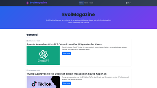 Thumbnail of evolmagazine.com