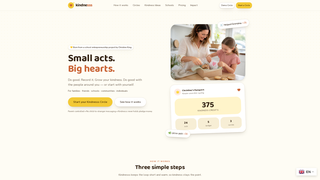 Screenshot of joinkindnesss.com