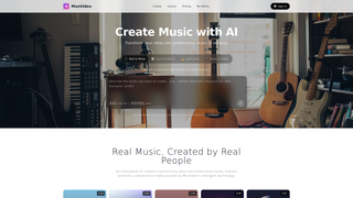 Screenshot of musvideo.ai