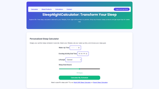 Thumbnail of sleepnightcalculator.com