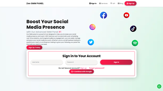 Thumbnail of zeesmmpanel.com