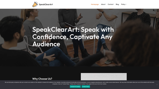Thumbnail of speakclearart.com