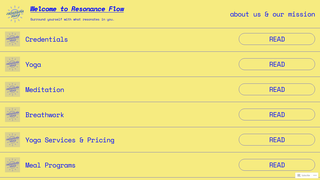 Thumbnail of resonanceflows.com