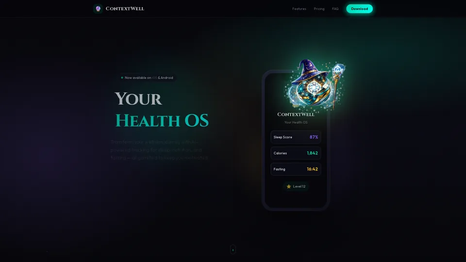 Screenshot of contextwell.app