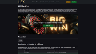 Thumbnail of lexcasino-canada.com