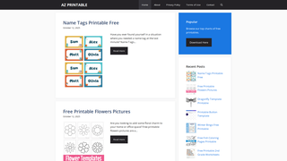 Thumbnail of azprintable.com