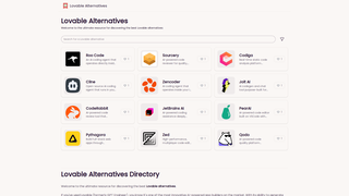 Thumbnail of lovable-alternatives.com