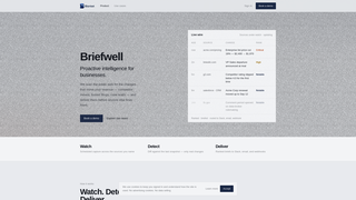 Screenshot of briefwell.ai