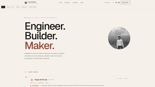 Screenshot of varunbachalli.com