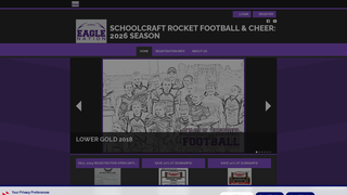 Screenshot of schoolcraftrocketfc.org