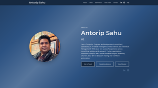 Screenshot of antoripsahu.com