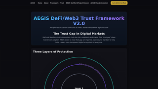 Thumbnail of aegisframework.org