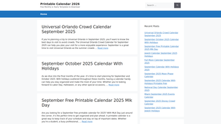 Thumbnail of printablecalendar2026.net