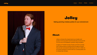 Screenshot of jolleycomedy.com