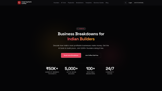 Screenshot of codecapitalcoffee.com