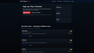 Thumbnail of pokersignup.com