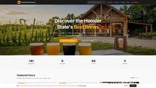 Screenshot of indianamicrobreweries.com